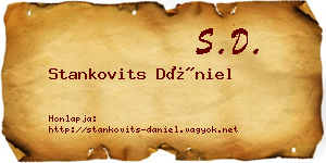 Stankovits Dániel névjegykártya